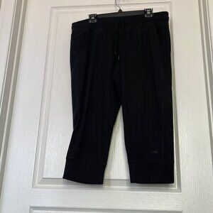 Women's C9 Champion Black Cropped Jogger Pants Size Large GUC #0164